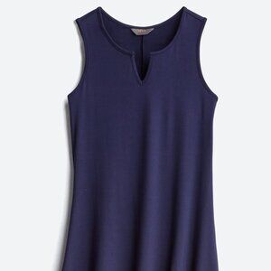 MIX BY 41 HAWTHORN Prisca Knit Dress Size Med Navy